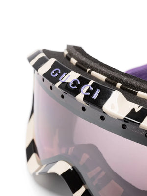 zebra-print ski goggles