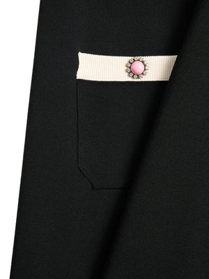 embroidered mini dress