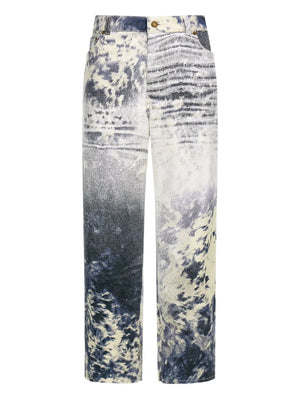 Appaloosa-print jeans
