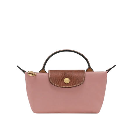 Longchamp Le Pliage Original Pouch with handle Pink Tea - Recycled canvas