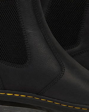 Embury Leather Casual Chelsea Boots - Black - Mens