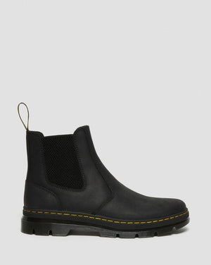 Embury Leather Casual Chelsea Boots - Black - Mens