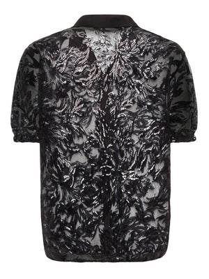 sequin embellishment shirt