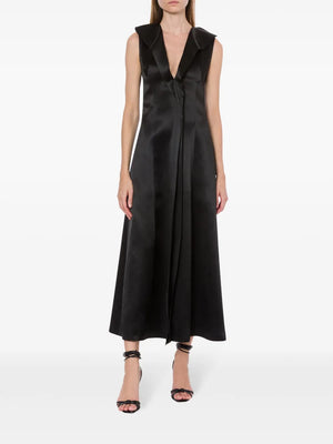 satin midi dress