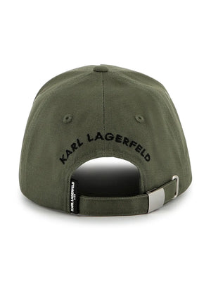 logo-embroidered cotton cap