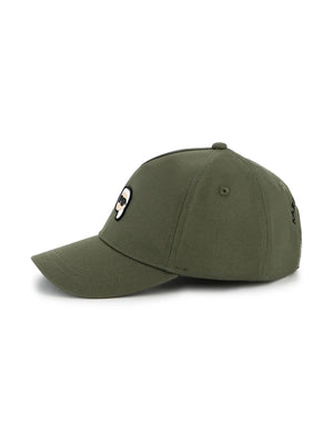 logo-embroidered cotton cap