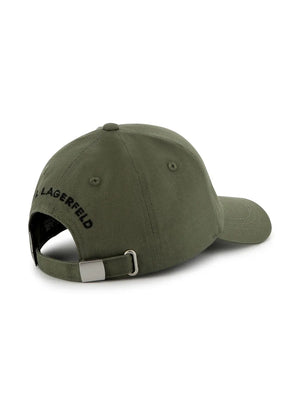 logo-embroidered cotton cap