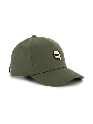 logo-embroidered cotton cap