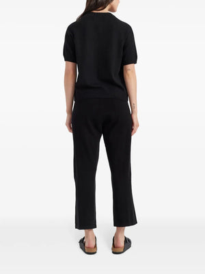 wide-leg cropped trousers