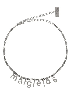 logo-lettering necklace