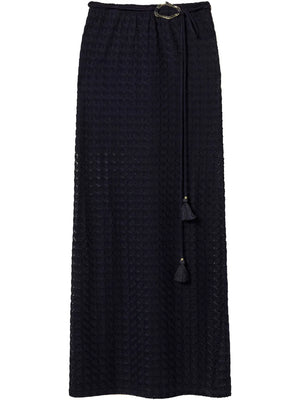 knitted maxi skirt