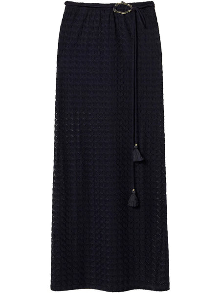 knitted maxi skirt