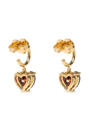 my love glitter heart earrings