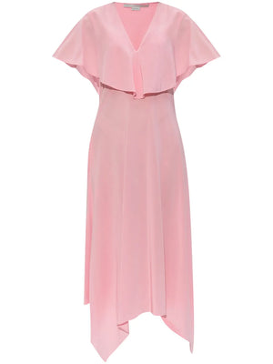 draped midi dress
