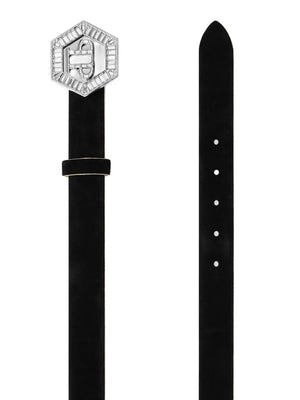 logo-engraved buckle belt