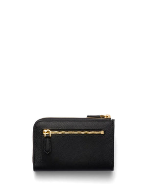 Saffiano-leather keychain