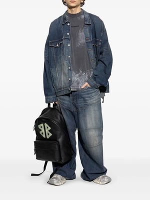 Tape Type-print denim jacket