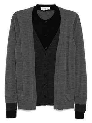 panel detailing cardigan