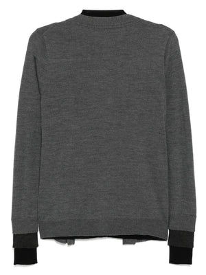 panel detailing cardigan