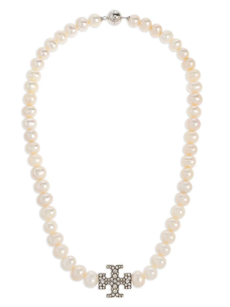 faux-pearl necklace