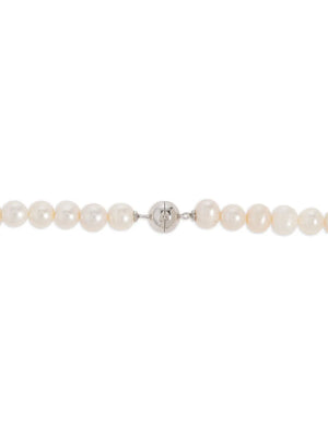 faux-pearl necklace