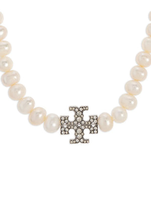 faux-pearl necklace