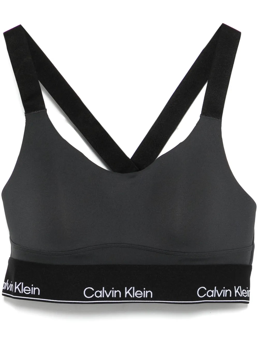 logo-waistband sports bra