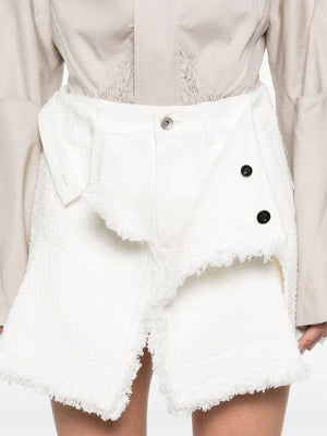 tweed skort
