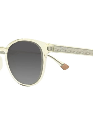Hiehie patterned-frame round sunglasses