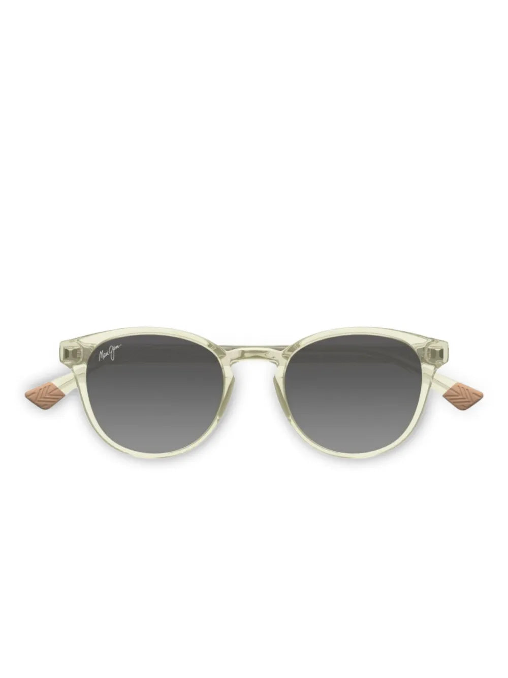 Hiehie patterned-frame round sunglasses