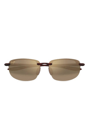 rimless oval-frame sunglasses
