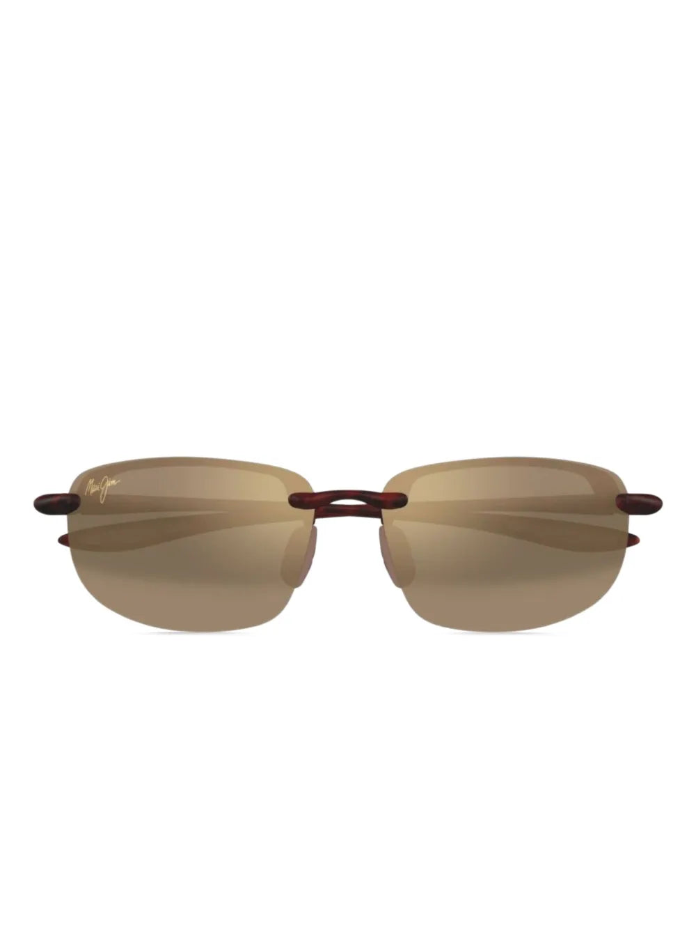 rimless oval-frame sunglasses