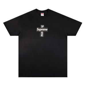 Supreme Cross Logo Black T-Shirt