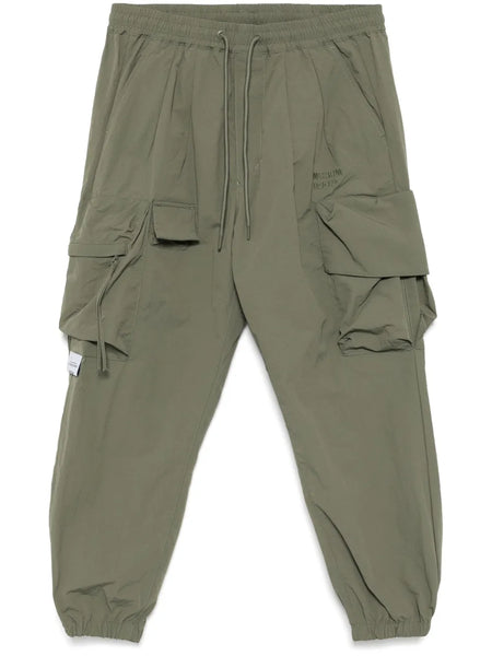 logo-embroidered cargo trousers