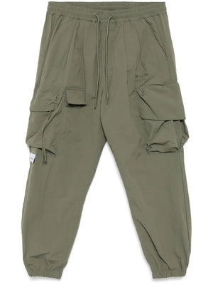 logo-embroidered cargo trousers