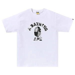 BAPE Digital Camo College T-Shirt - White