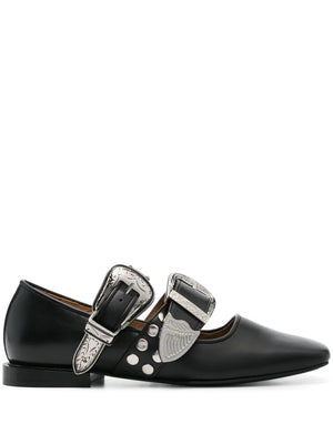 buckle-detail ballet flats