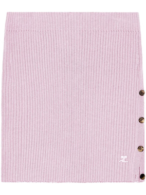 ribbed mini skirt