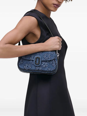 The Puffy Daisy Denim Clover shoulder bag