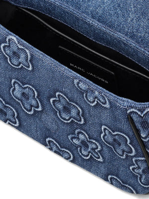 The Puffy Daisy Denim Clover shoulder bag