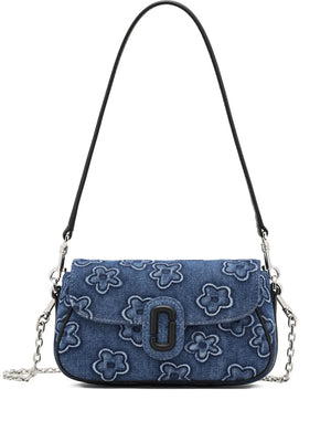 The Puffy Daisy Denim Clover shoulder bag