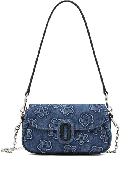 The Puffy Daisy Denim Clover shoulder bag