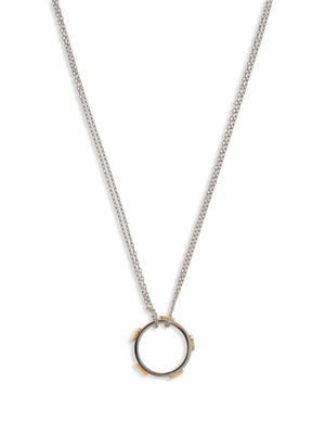 logo charm necklace