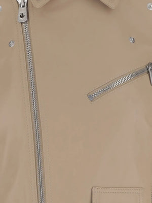 leather biker jacket