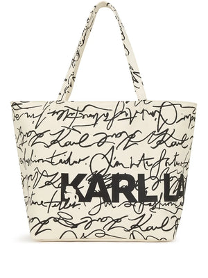 K/Essential autograph-print tote bag
