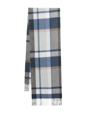 cashmere checked scarf