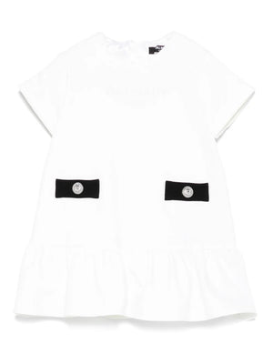 logo-embroidered dress set