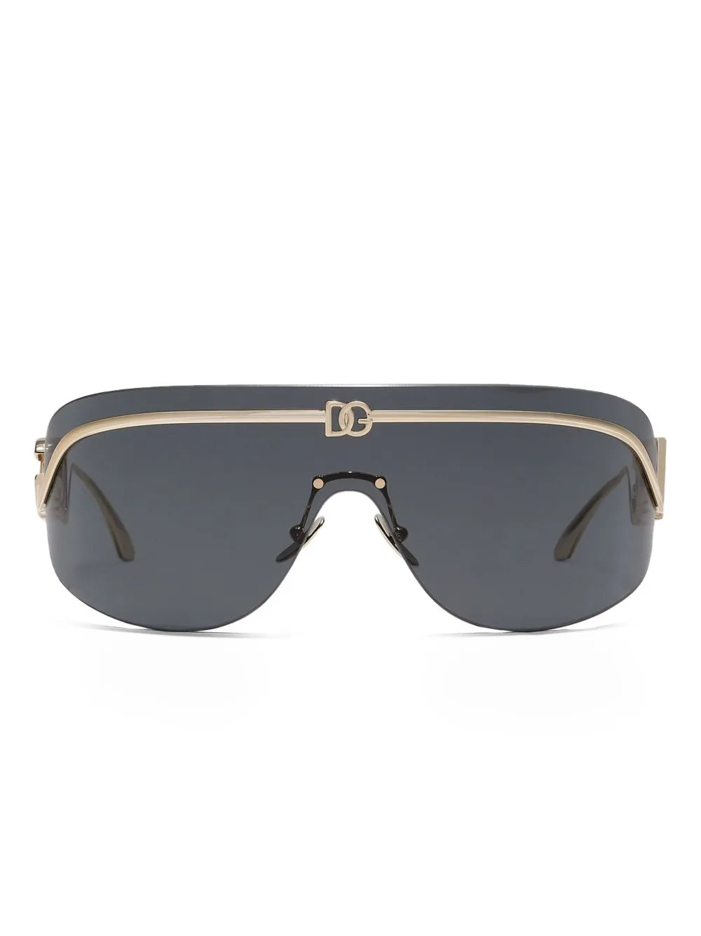 logo-plaque shield-frame sunglasses