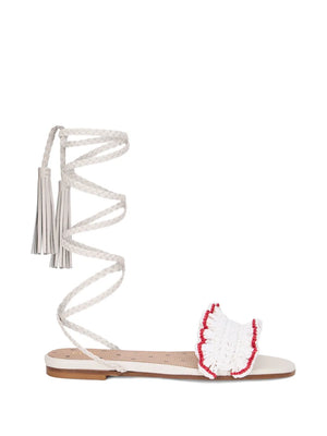 ruffled-strap sandals
