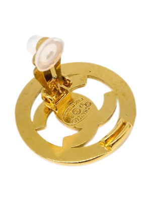 1997 CC turnlock clip-on earrings